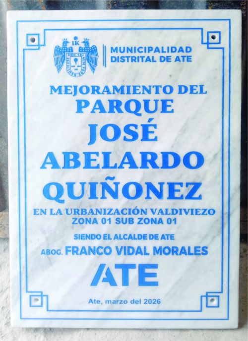imagen de PLACAS DE MÁRMOL PARA INAUGURACIÓN DE OBRAS con id 36516